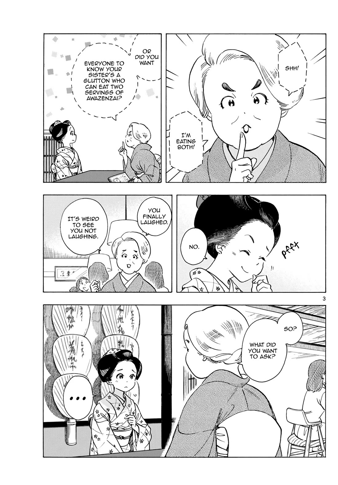 Maiko-san Chi no Makanai-san Chapter 282 page 3 - Chapter 282: Lost
