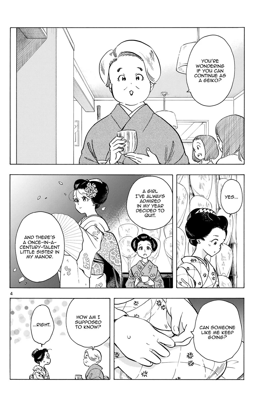 Maiko-san Chi no Makanai-san Chapter 282 page 4 - Chapter 282: Lost