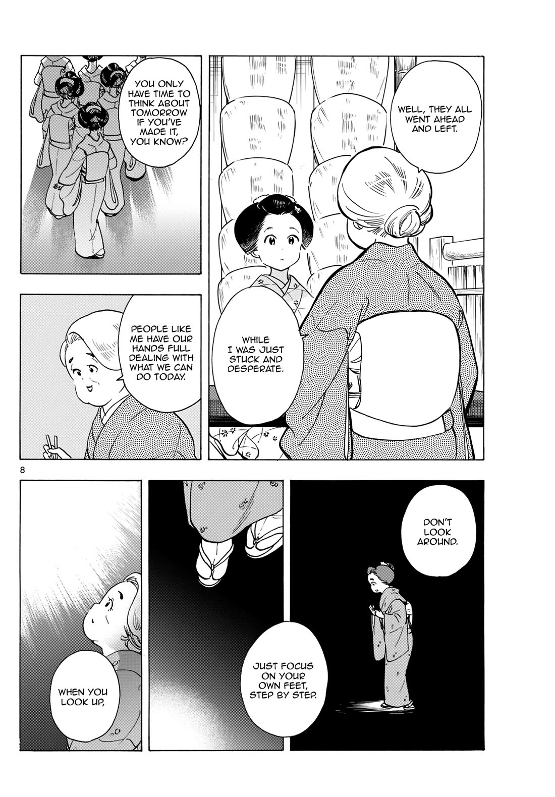 Maiko-san Chi no Makanai-san Chapter 282 page 8 - Chapter 282: Lost
