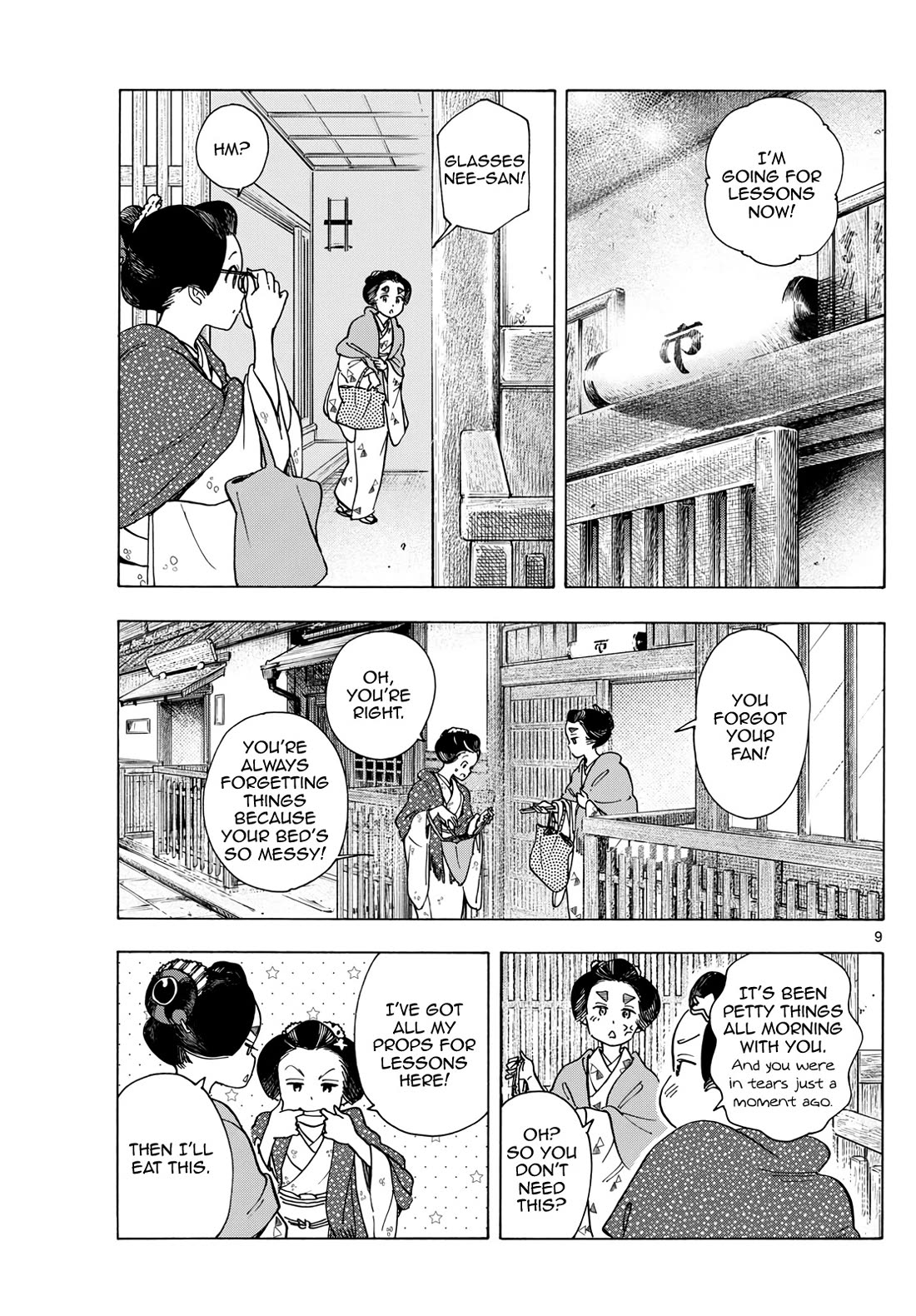 Maiko-san Chi no Makanai-san Chapter 284 page 9 - Chapter 284: The Two Doing Their Best