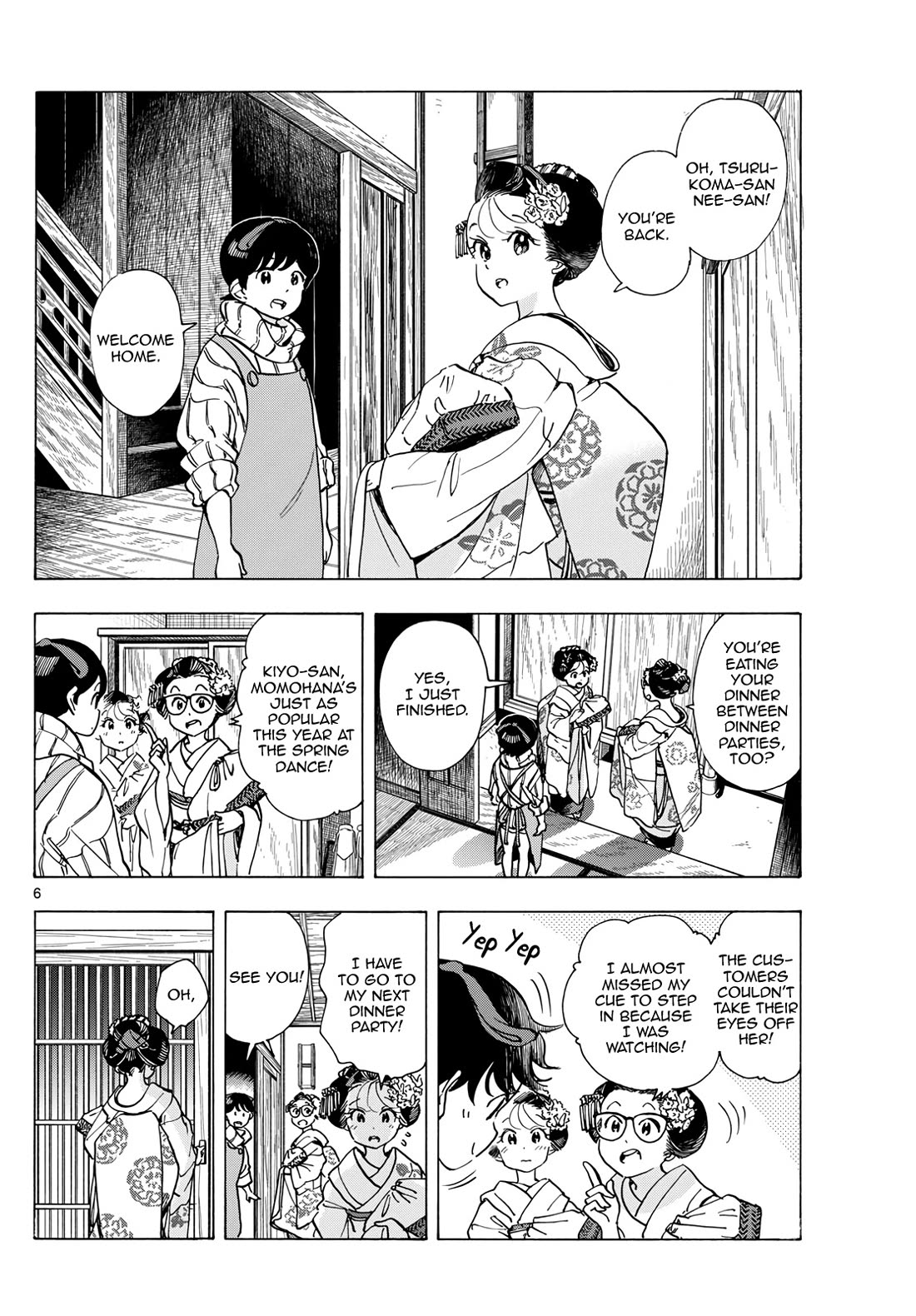 Maiko-san Chi no Makanai-san Chapter 285 page 6 - Chapter 285: The Best and Last Spring Dance