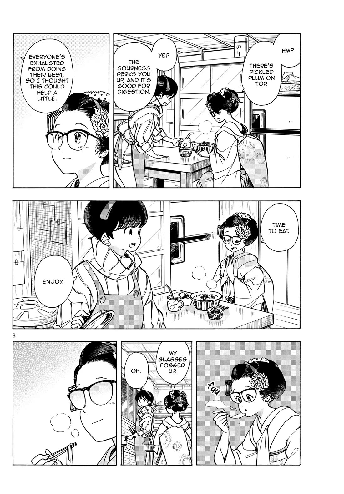 Maiko-san Chi no Makanai-san Chapter 285 page 8 - Chapter 285: The Best and Last Spring Dance