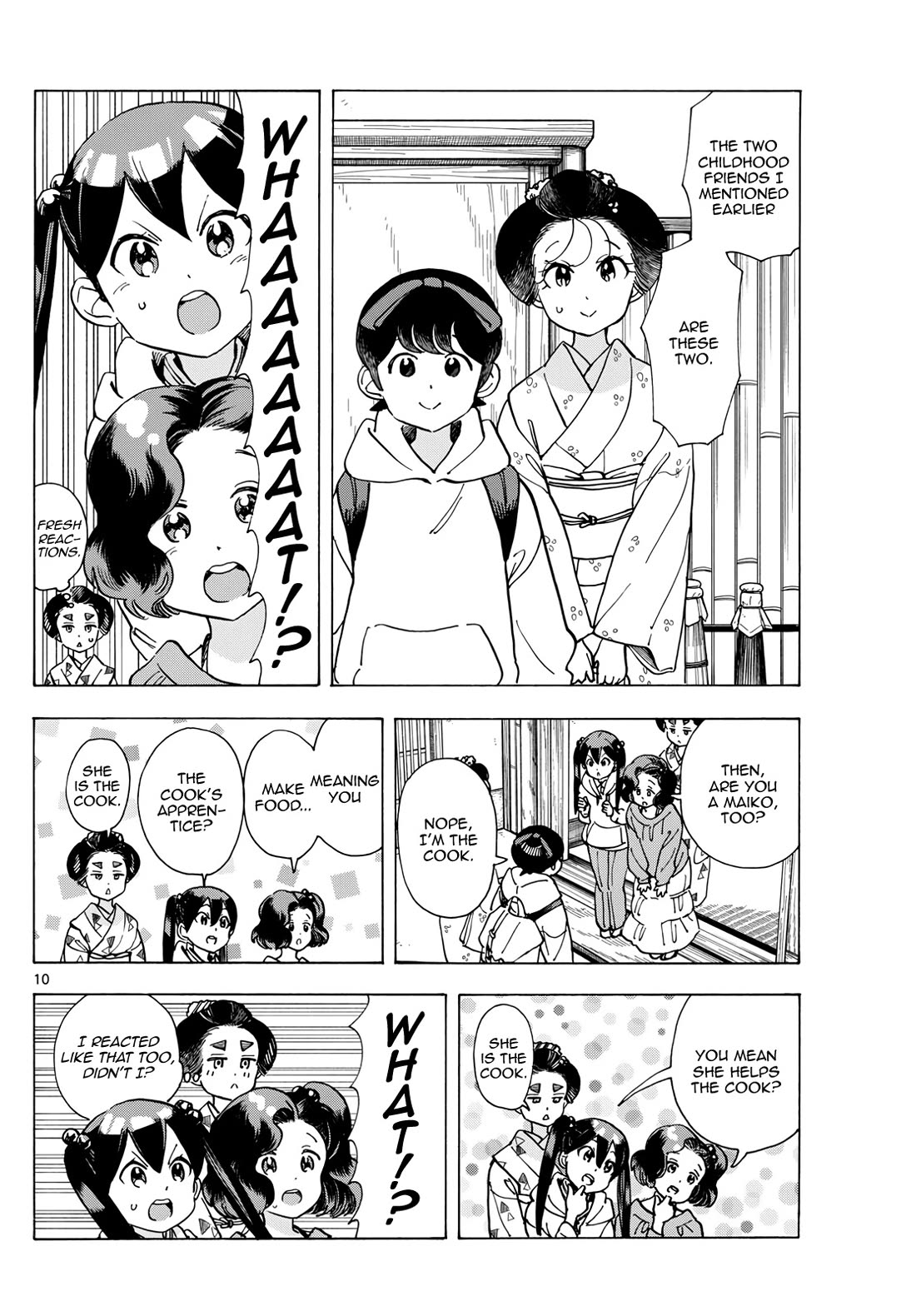 Maiko-san Chi no Makanai-san Chapter 288 page 10 - Chapter 288: Two Childhood Friends