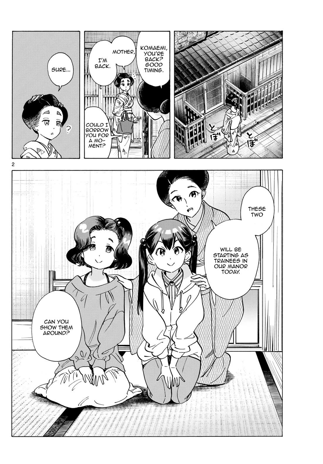 Maiko-san Chi no Makanai-san Chapter 288 page 2 - Chapter 288: Two Childhood Friends