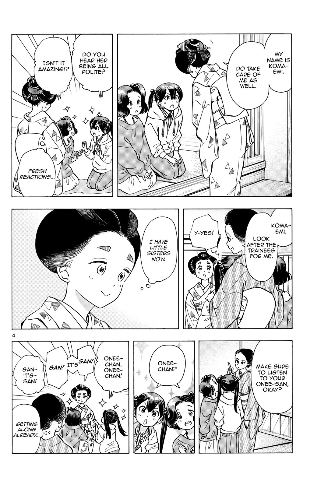Maiko-san Chi no Makanai-san Chapter 288 page 4 - Chapter 288: Two Childhood Friends