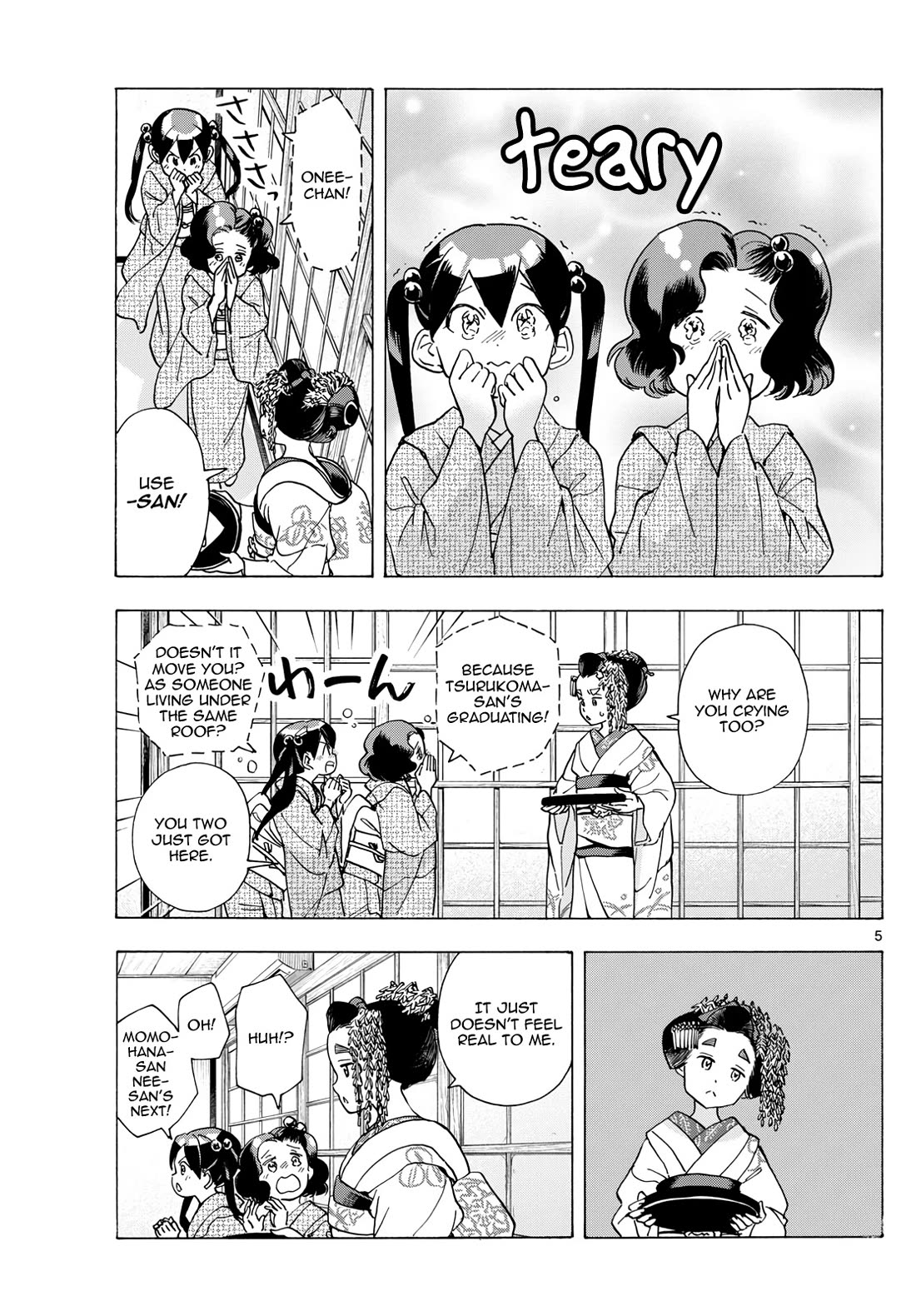 Maiko-san Chi no Makanai-san Chapter 293 page 5 - Chapter 293: It Doesn't Feel Real