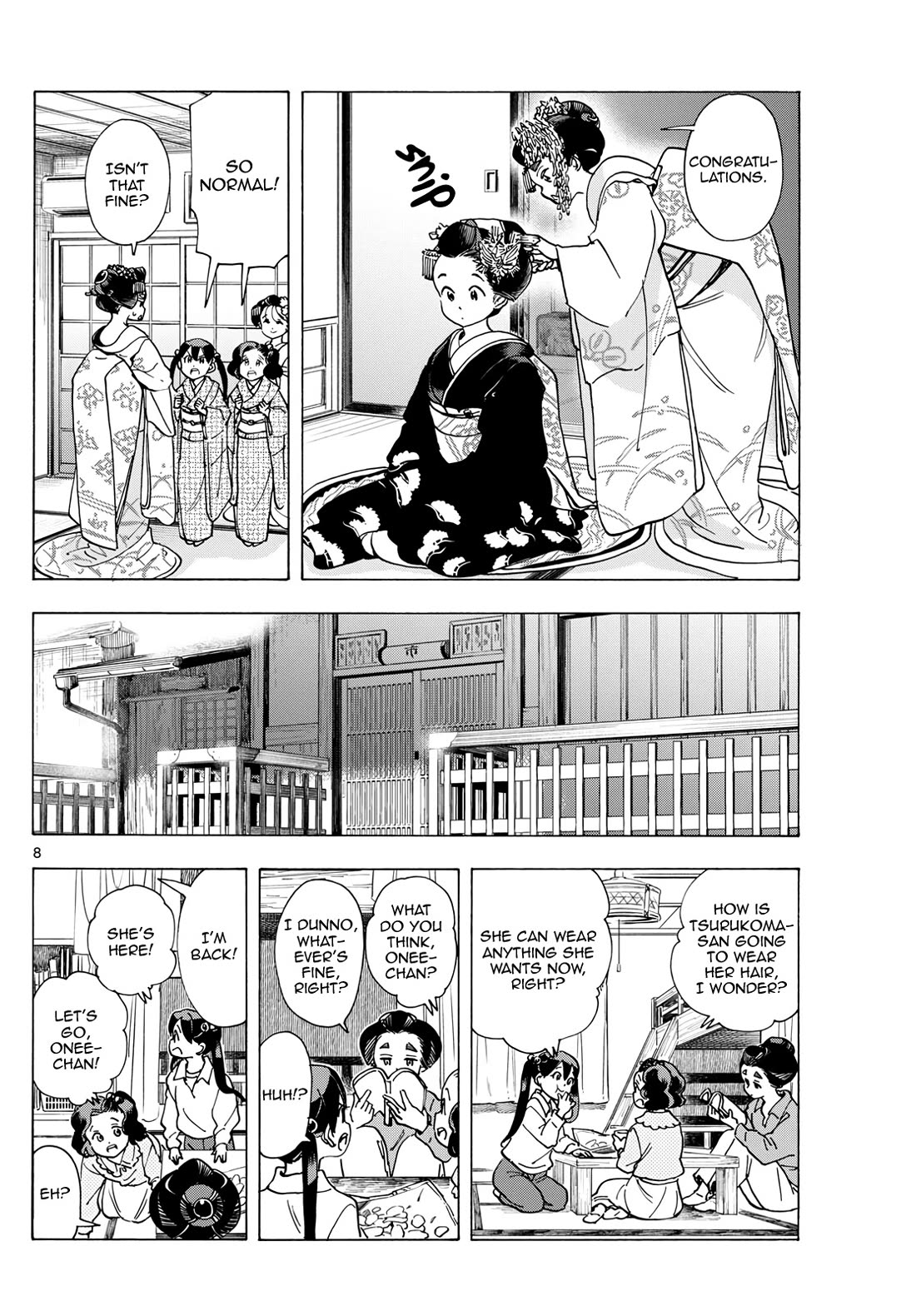 Maiko-san Chi no Makanai-san Chapter 293 page 8 - Chapter 293: It Doesn't Feel Real