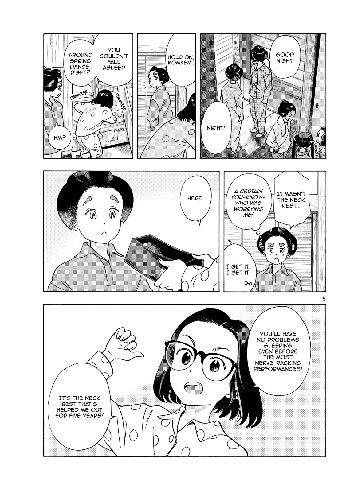 Maiko-san Chi no Makanai-san Chapter 294 page 5 - Chapter 294: Feelings of the Big Sister, Feelings of the Little Sister