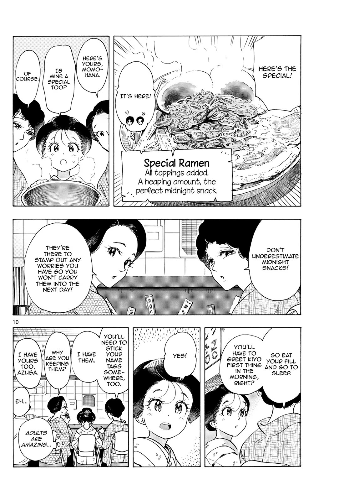 Maiko-san Chi no Makanai-san Chapter 298 page 10 - Chapter 298: Adults' Midnight Snack