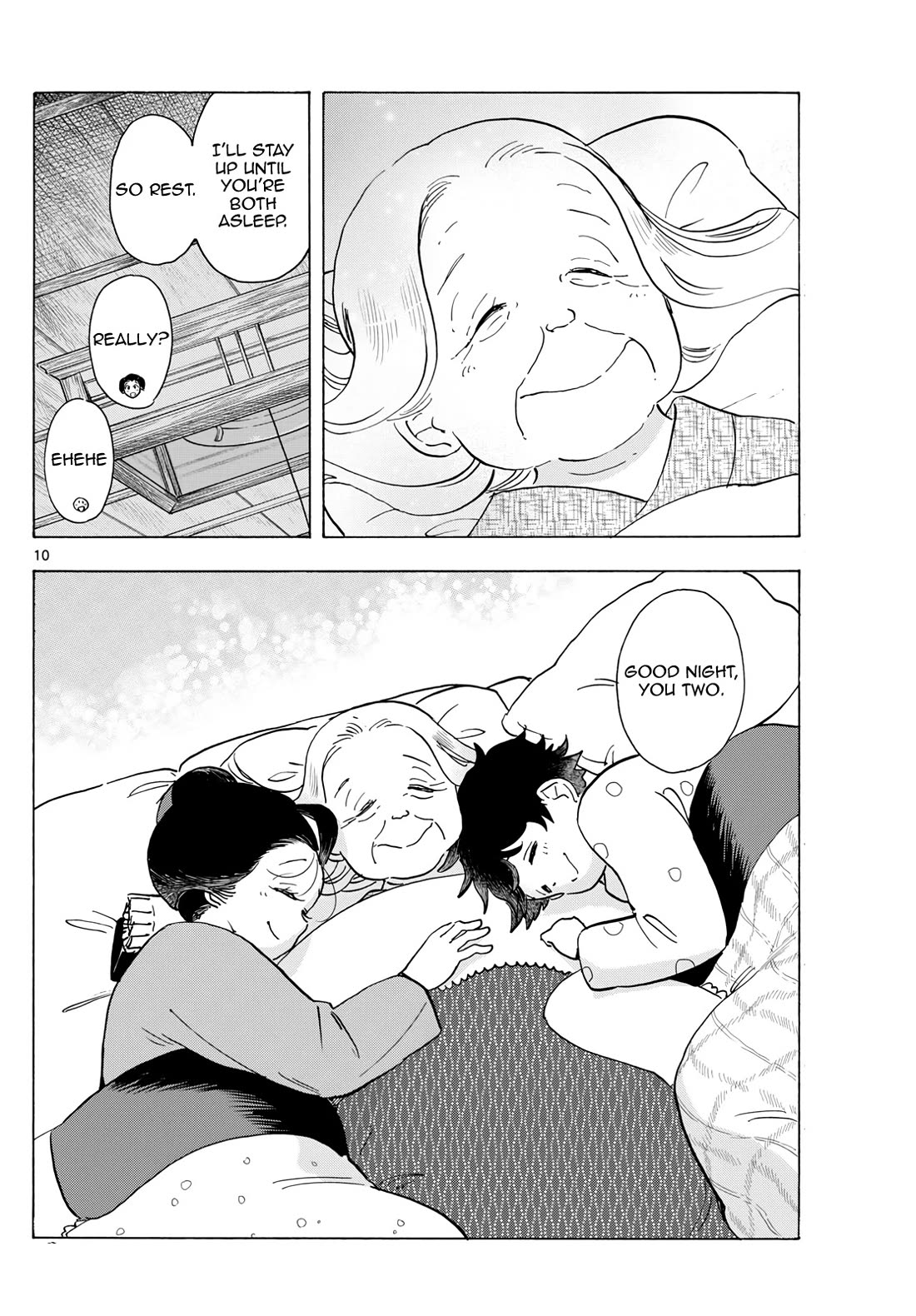 Maiko-san Chi no Makanai-san Chapter 305 page 10 - Chapter 305: Three Futons