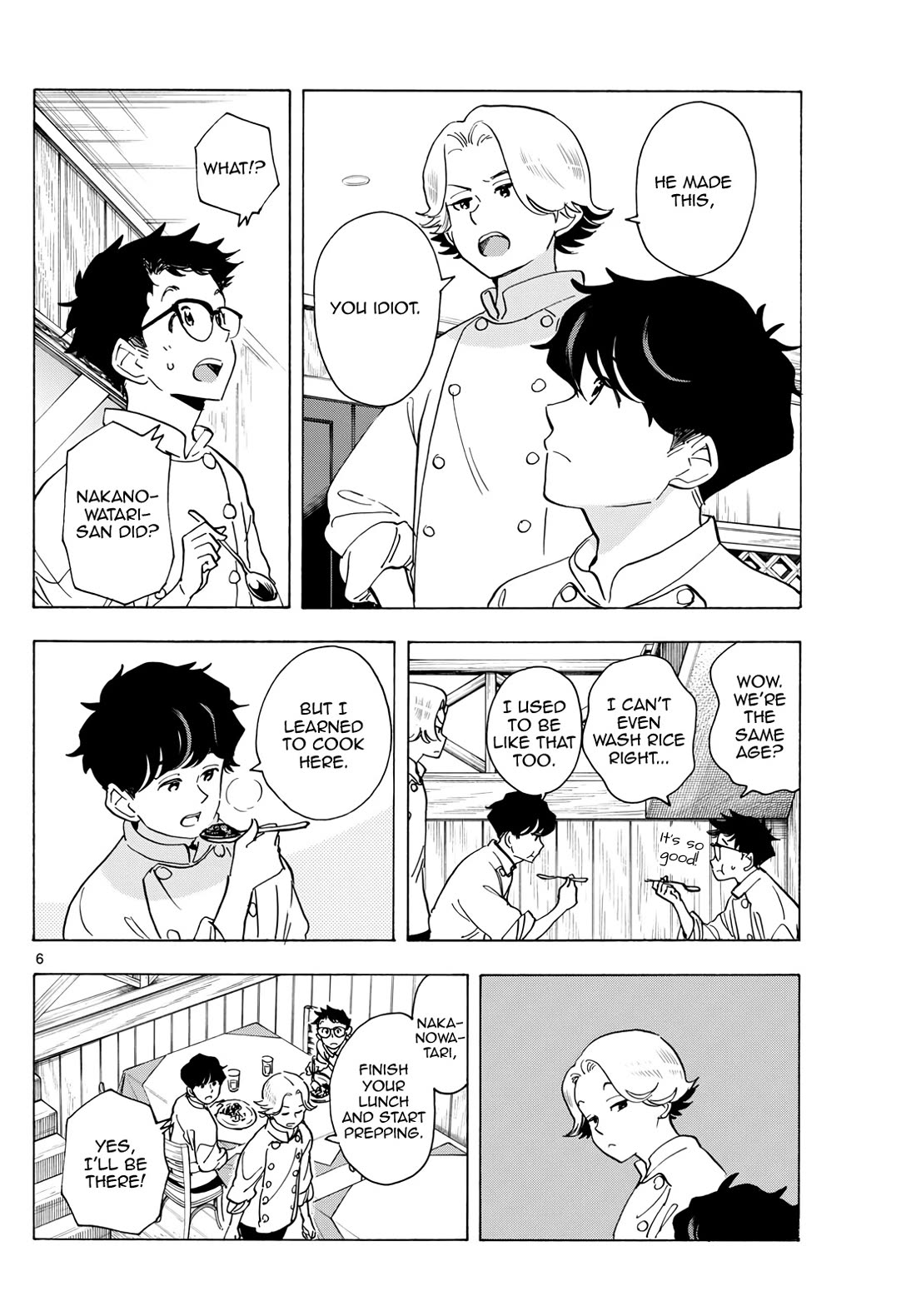 Maiko-san Chi no Makanai-san Chapter 308 page 6 - Chapter 308: Kenta and the New Guy