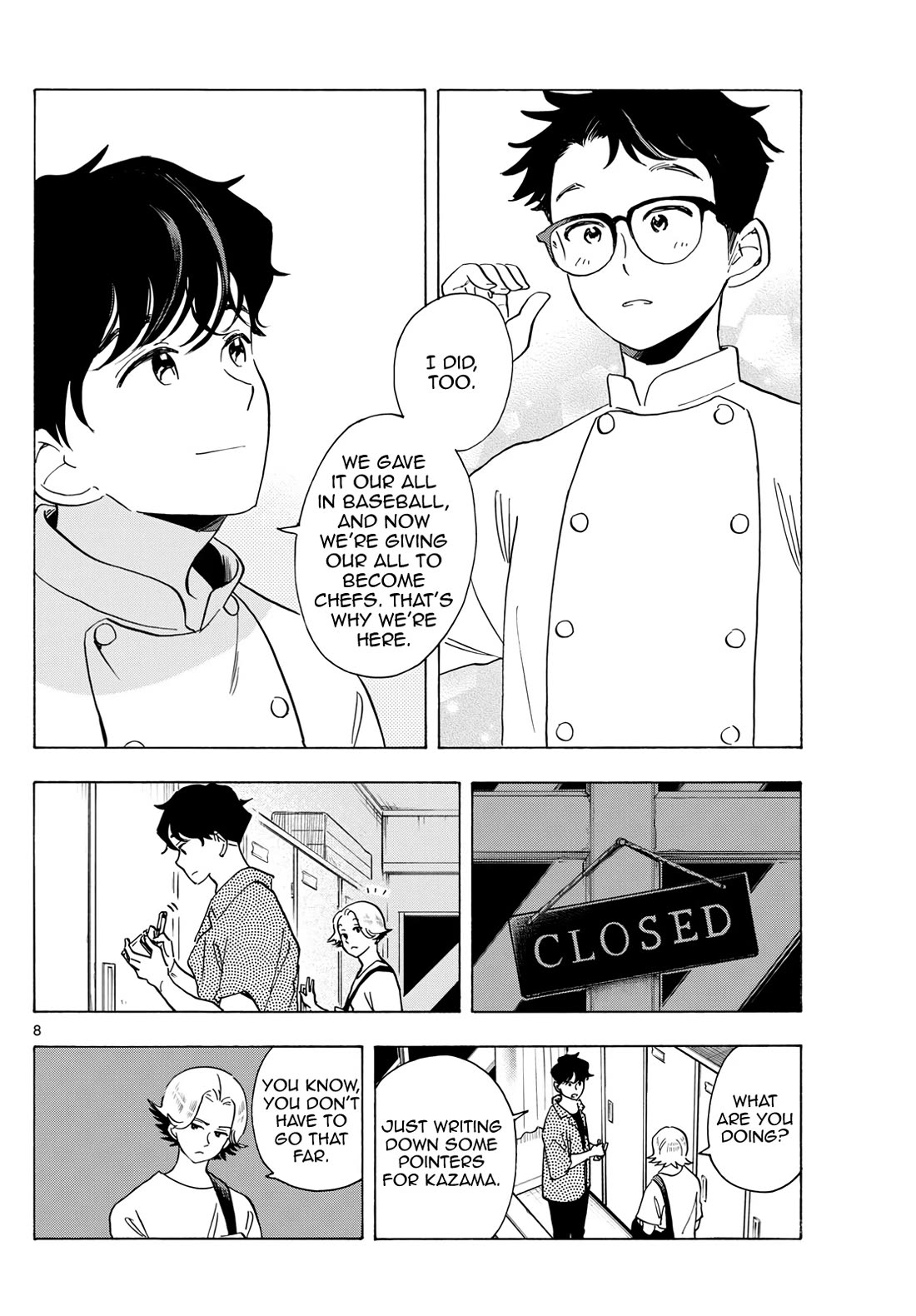 Maiko-san Chi no Makanai-san Chapter 308 page 8 - Chapter 308: Kenta and the New Guy