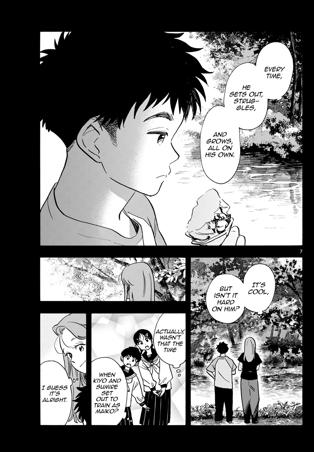 Maiko-san Chi no Makanai-san Chapter 312 page 7 - Chapter 312: Kenta's Trip