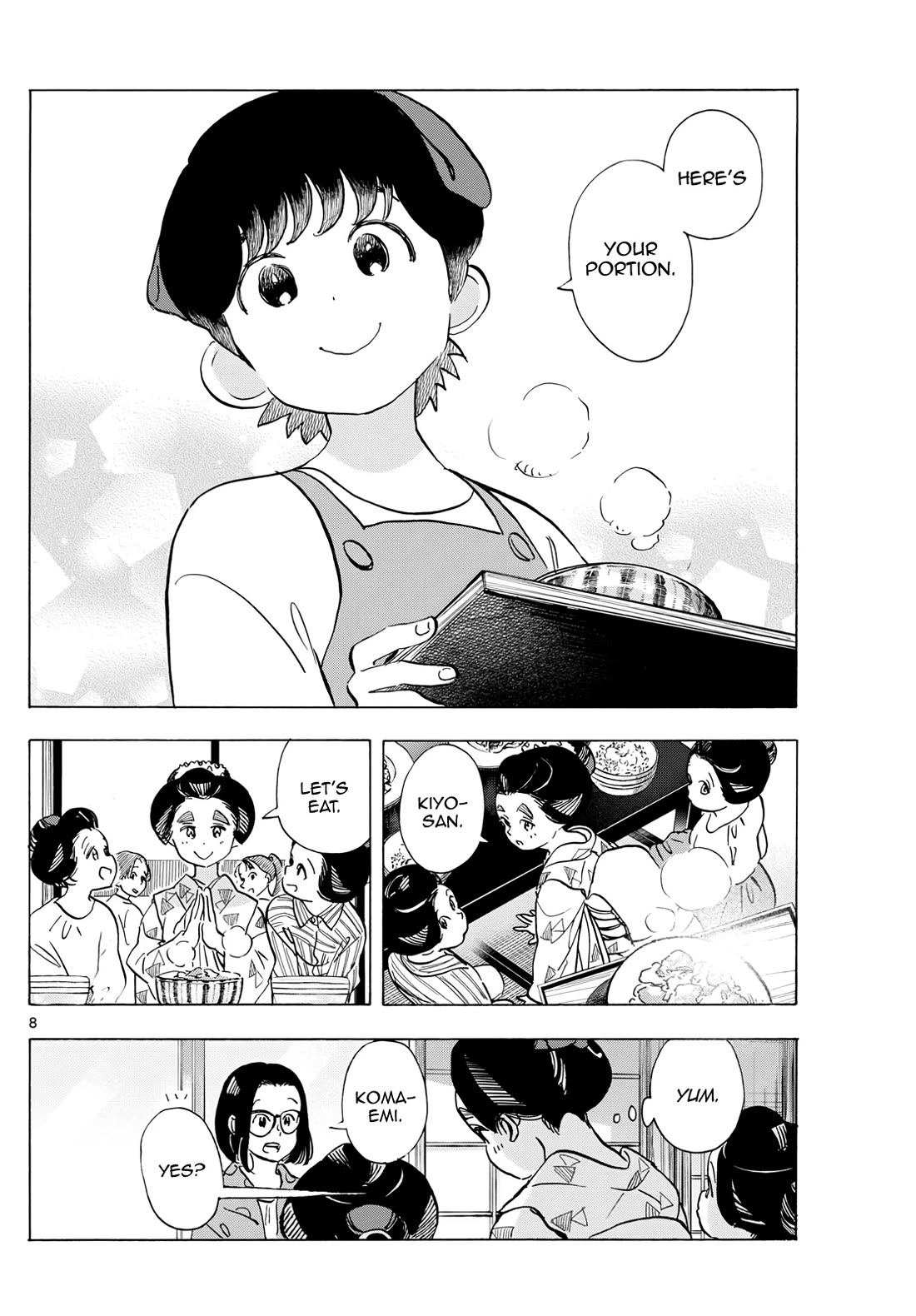 Maiko-san Chi no Makanai-san Chapter 318 page 8 - Chapter 318: Cooking You'll Miss