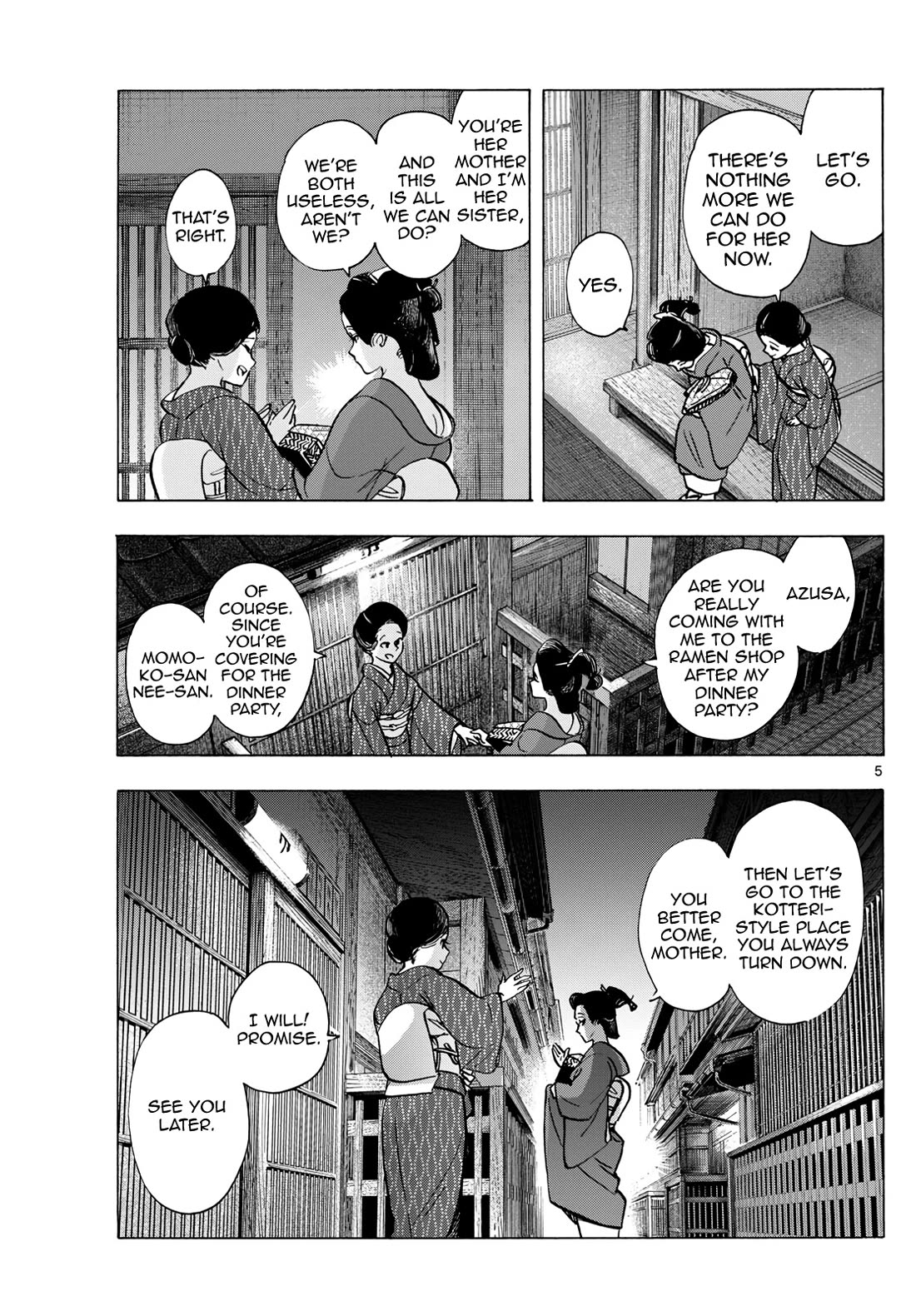 Maiko-san Chi no Makanai-san Chapter 319 page 5 - Chapter 319: You'll Always Be Able to Say It