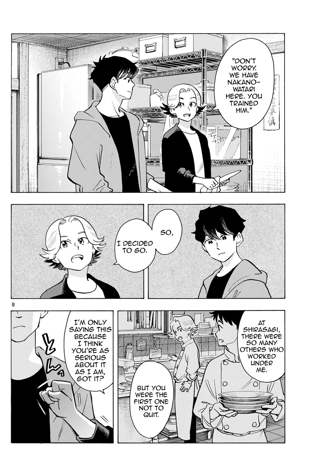 Maiko-san Chi no Makanai-san Chapter 320 page 8 - Chapter 320: His First Senior, His Last Junior
