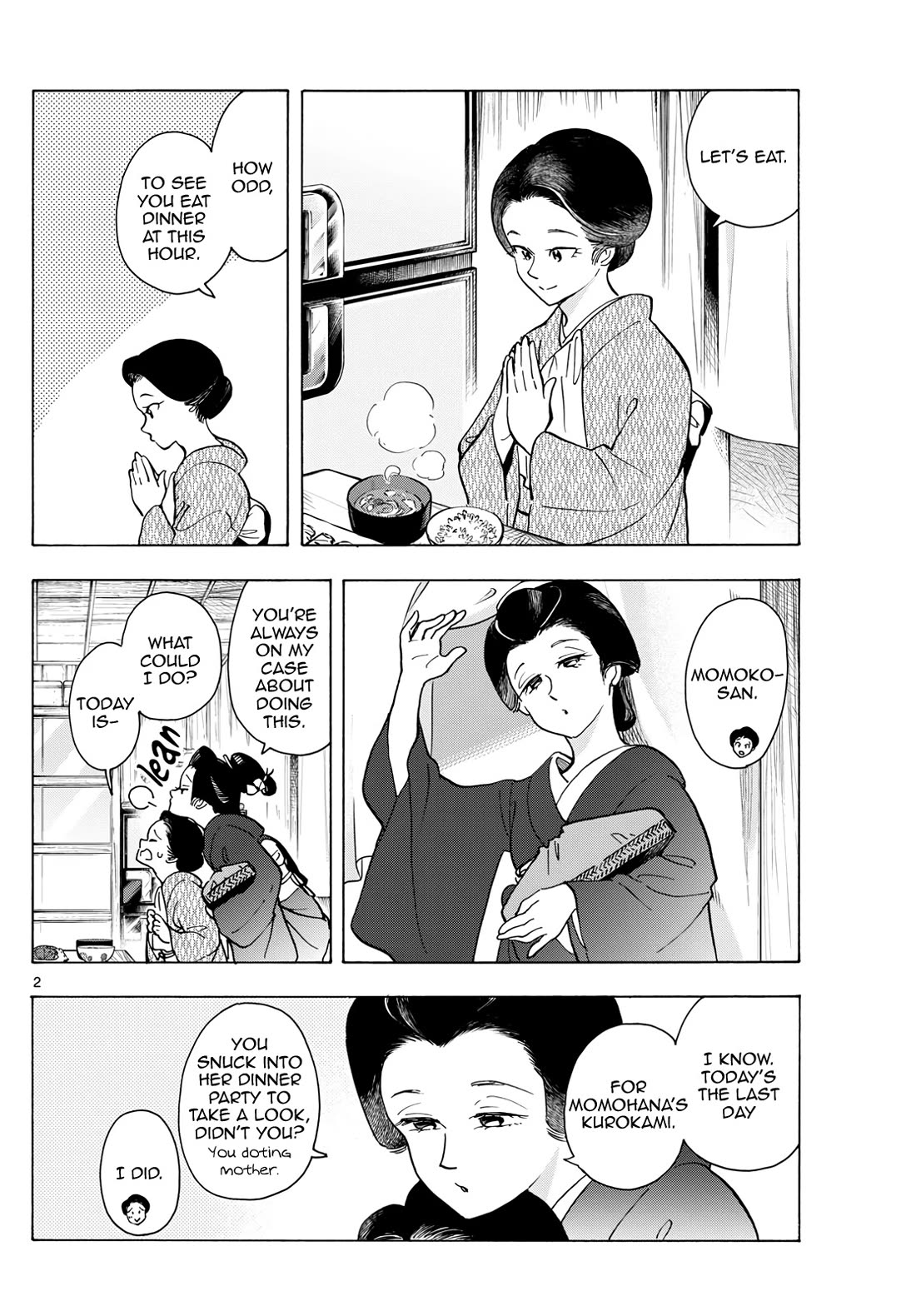 Maiko-san Chi no Makanai-san Chapter 326 page 2 - Chapter 326: Kurokami