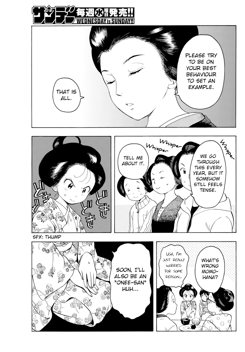 Maiko-san Chi no Makanai-san Chapter 53 page 9 - Chapter 53: Times are Changing
