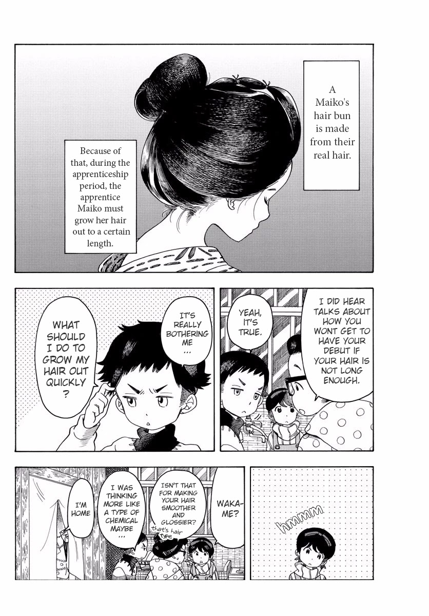 Maiko-san Chi no Makanai-san Chapter 64 page 4 - Chapter 64: The Apprentice's Hair