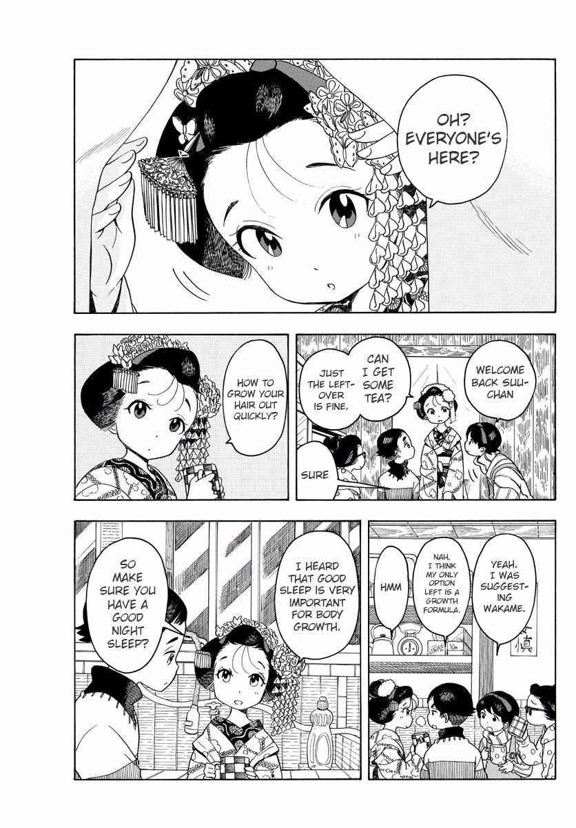 Maiko-san Chi no Makanai-san Chapter 64 page 5 - Chapter 64: The Apprentice's Hair