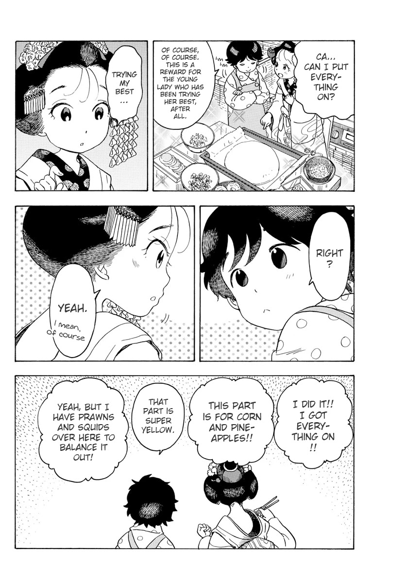 Maiko-san Chi no Makanai-san Chapter 77 page 9 - Chapter 77: Feet-Washing at Home
