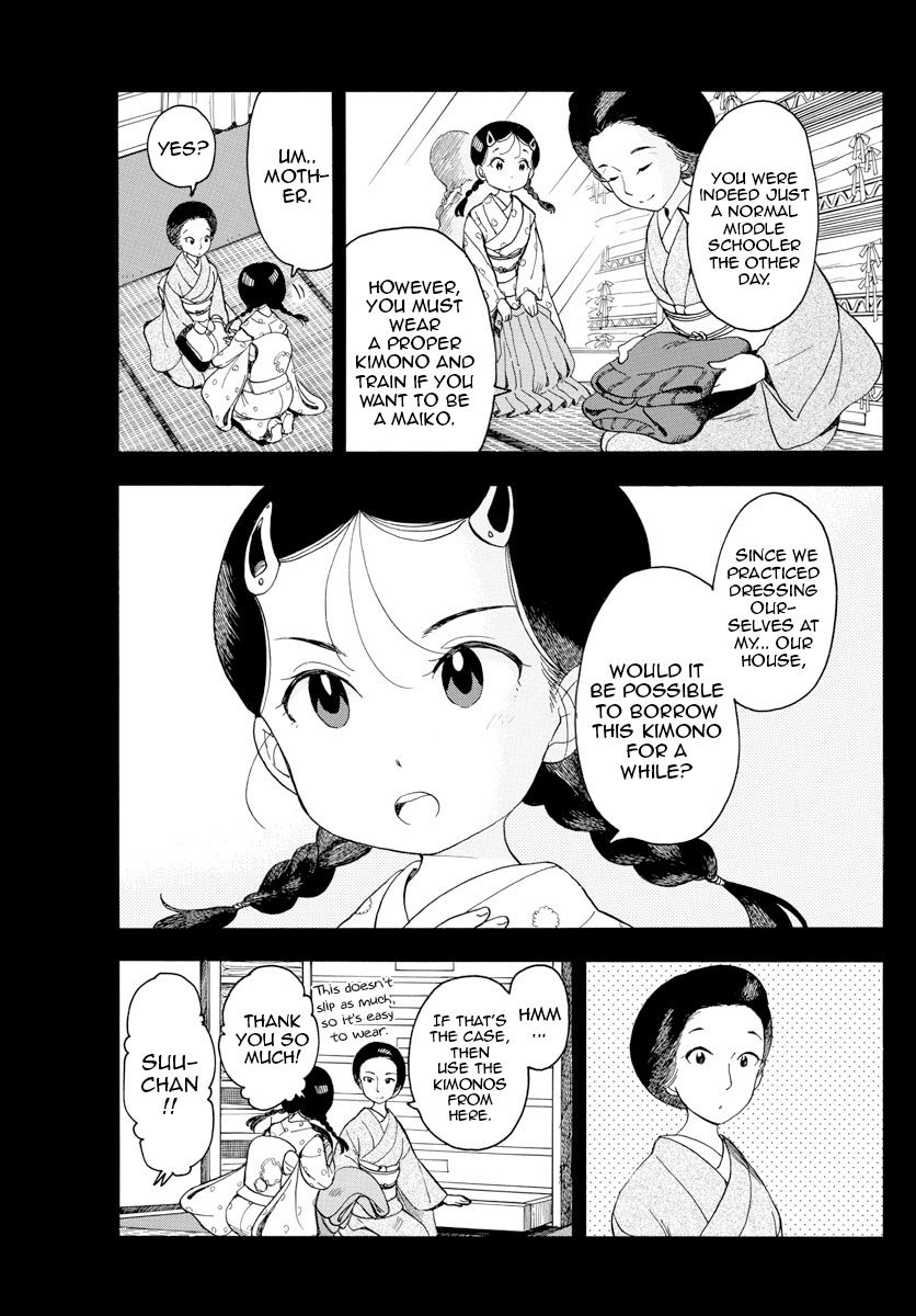 Maiko-san Chi no Makanai-san Chapter 92 page 5 - Chapter 92: About the Kimono
