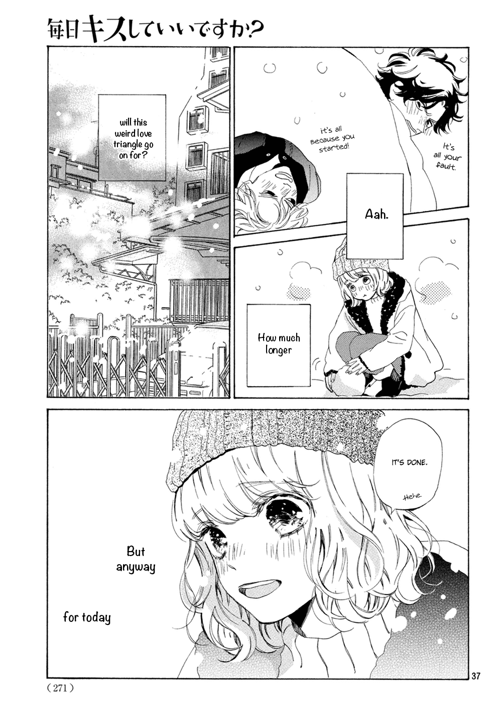 Mainichi Kiss Shite Ii Desu ka? Chapter 11 page 38 - Chapter 11: Kiss on a Holy Night