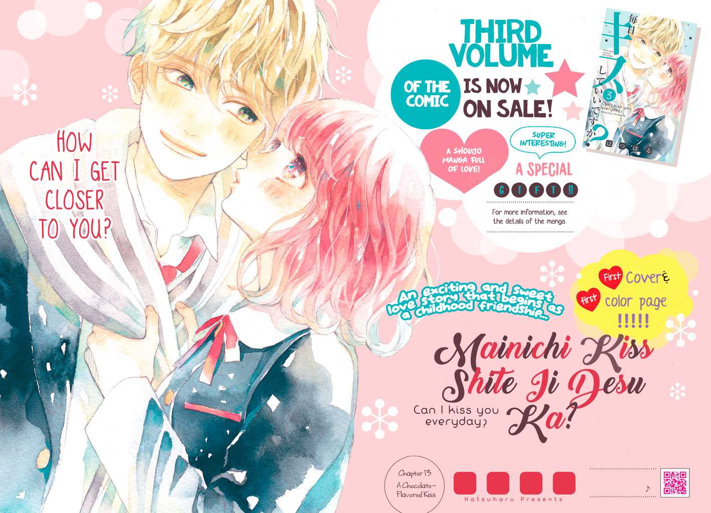 Mainichi Kiss Shite Ii Desu ka? Chapter 13 page 3 - Chapter 13: A Chocolate-Flavored Kiss