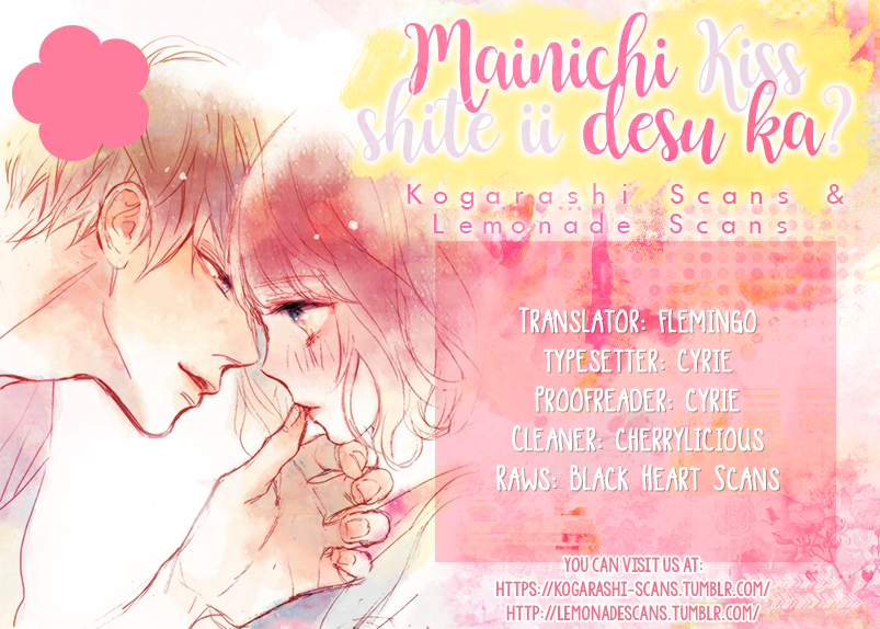 Mainichi Kiss Shite Ii Desu ka? Chapter 14 page 1 - Chapter 14: Stolen Kiss