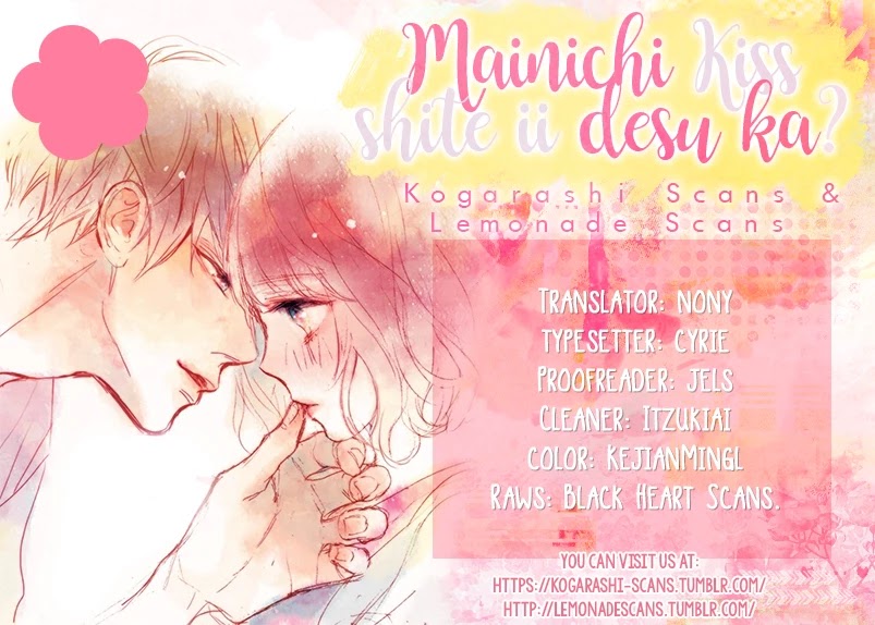 Mainichi Kiss Shite Ii Desu ka? Chapter 3 page 1 - Chapter 3: The Price is a Kiss