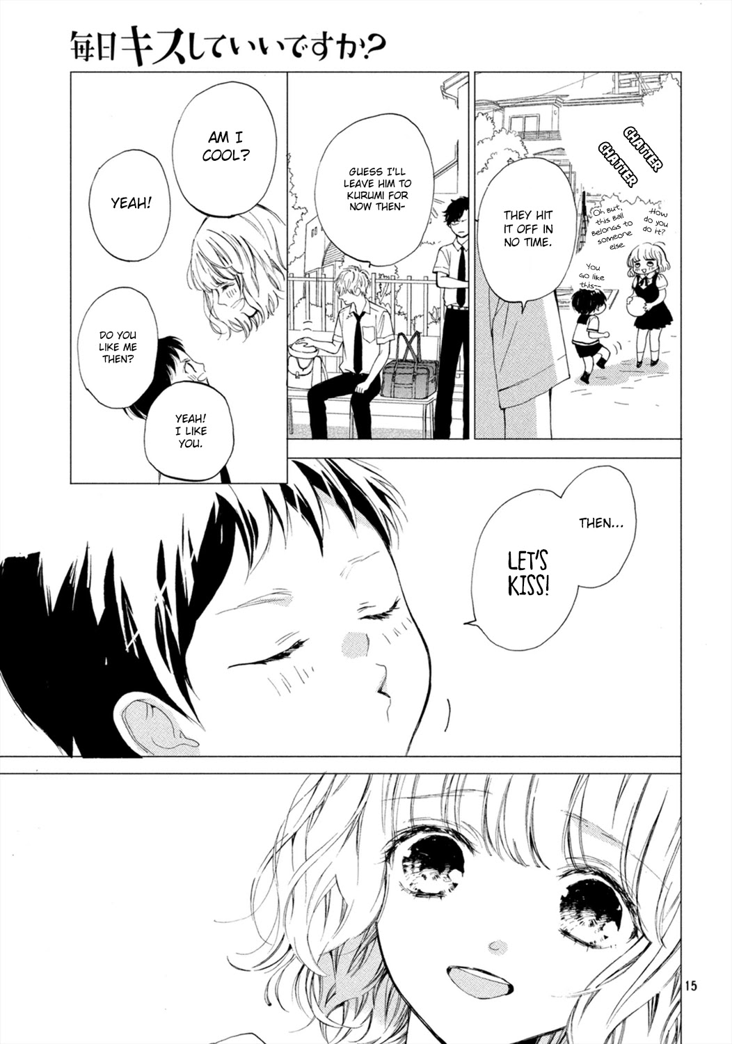 Mainichi Kiss Shite Ii Desu ka? Chapter 7 page 16 - Chapter 7: Kiss in the Park
