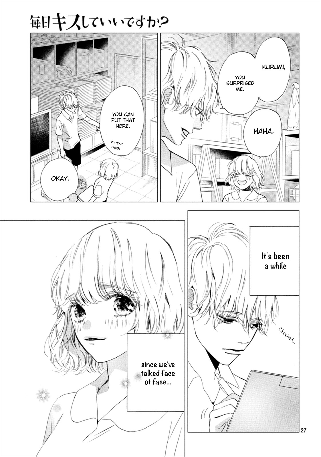 Mainichi Kiss Shite Ii Desu ka? Chapter 8 page 28 - Chapter 8: Kiss at the Sports Festival