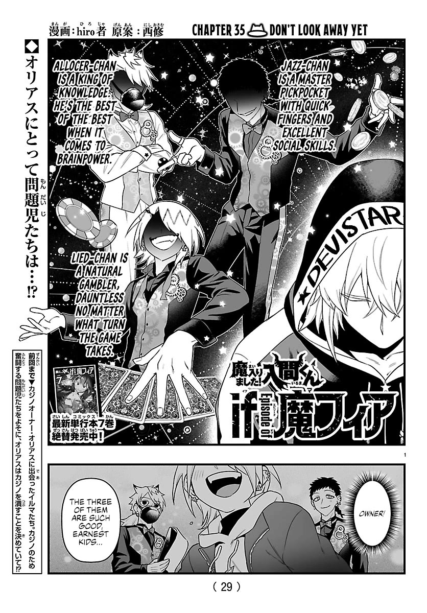 Mairimashita! Iruma-kun Mafia AU Chapter 35 page 1 - Chapter 35: Don't Look Away Yet