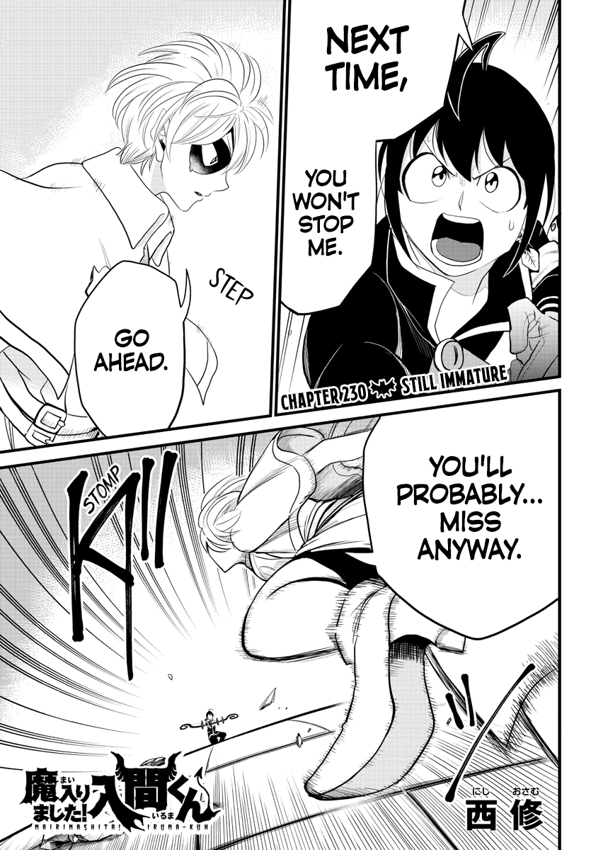 Mairimashita! Iruma-kun Chapter 230 page 1 - Chapter 230: Still Immature.