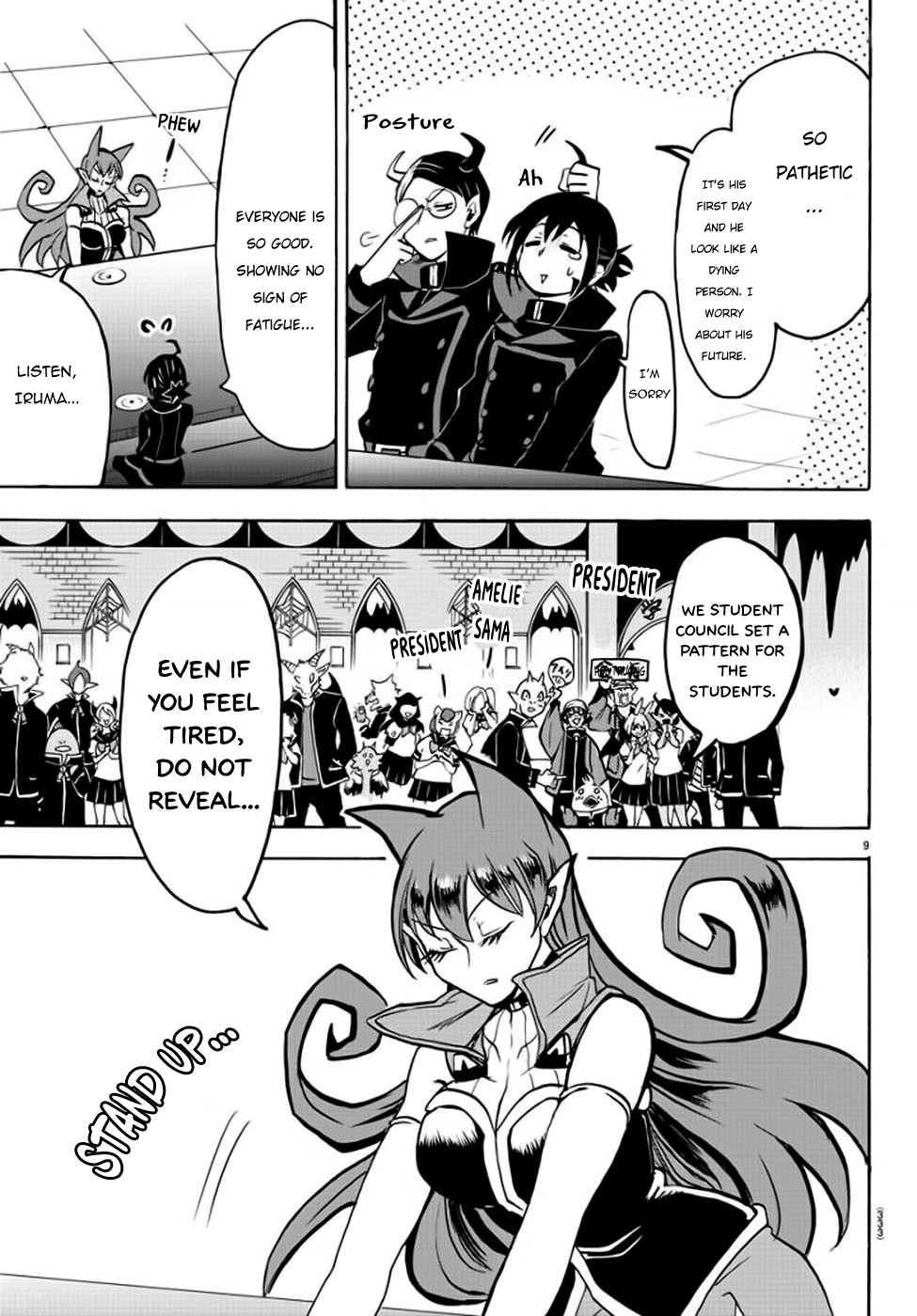 Mairimashita! Iruma-kun Chapter 47 page 9 - Chapter 47: The Cruel Student Council