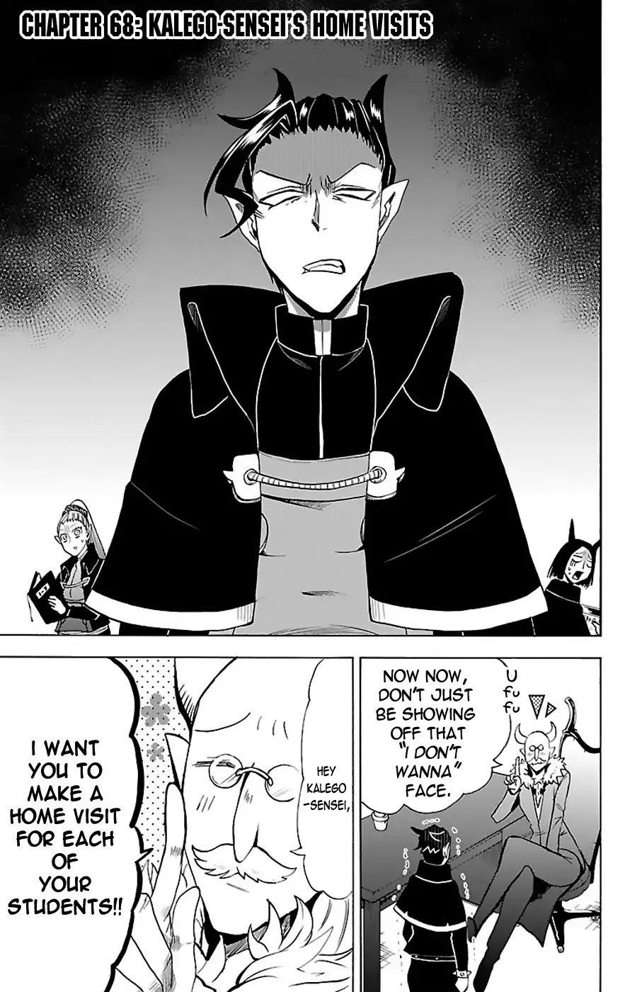 Mairimashita! Iruma-kun Chapter 68 page 1 - Chapter 68: Kalego-sensei's Home Visits