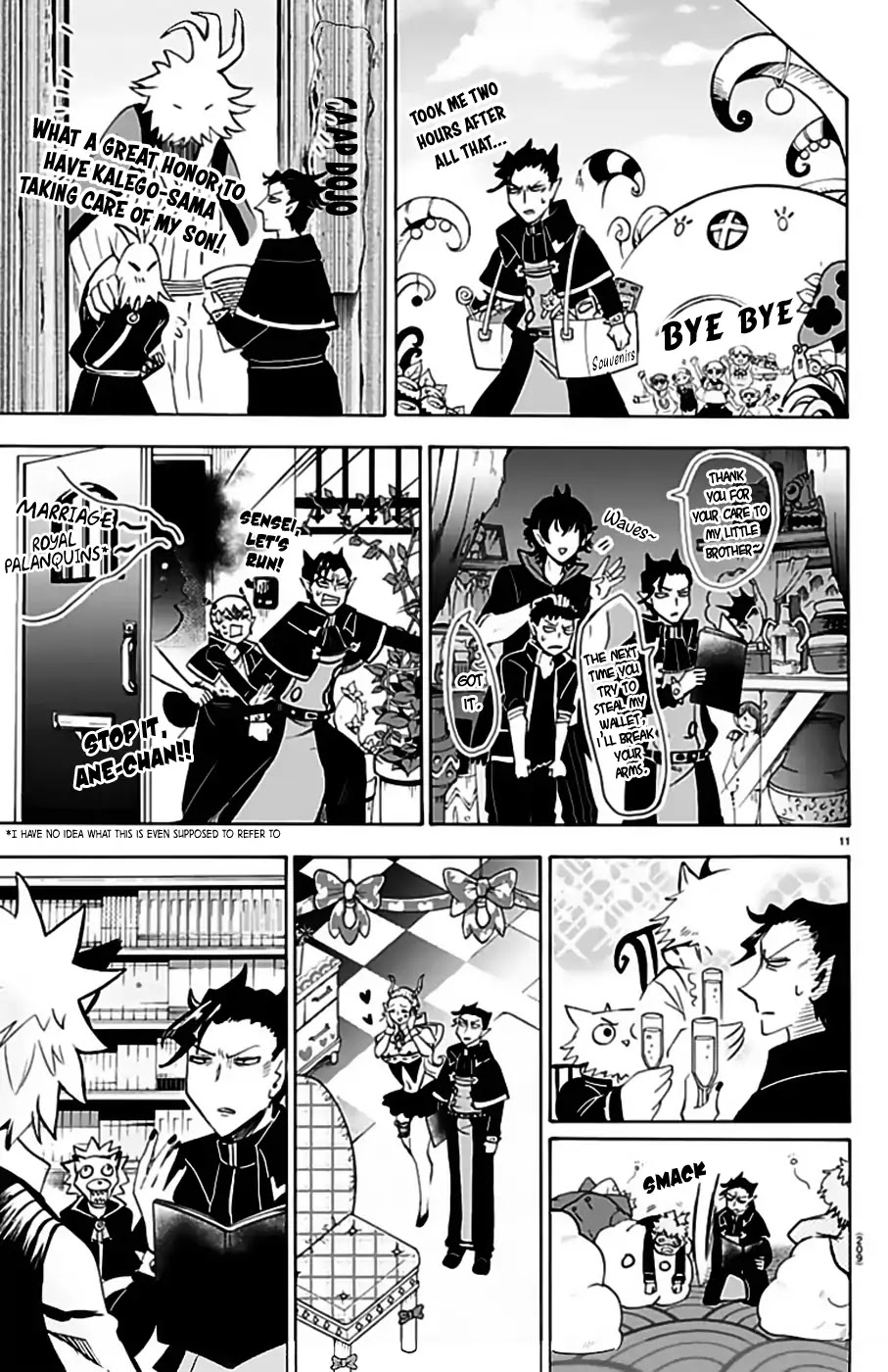 Mairimashita! Iruma-kun Chapter 68 page 11 - Chapter 68: Kalego-sensei's Home Visits