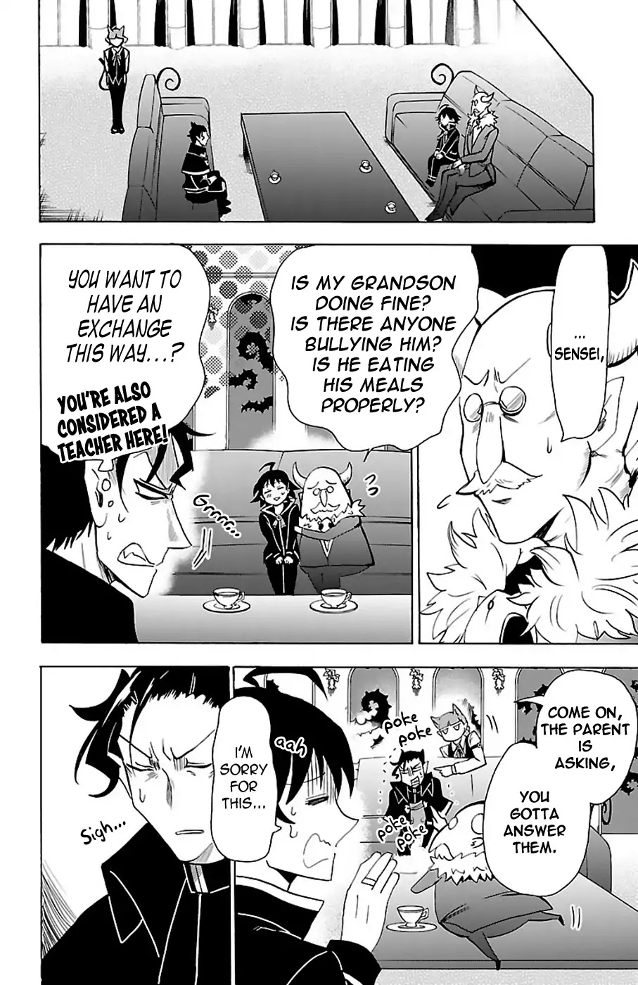 Mairimashita! Iruma-kun Chapter 68 page 14 - Chapter 68: Kalego-sensei's Home Visits