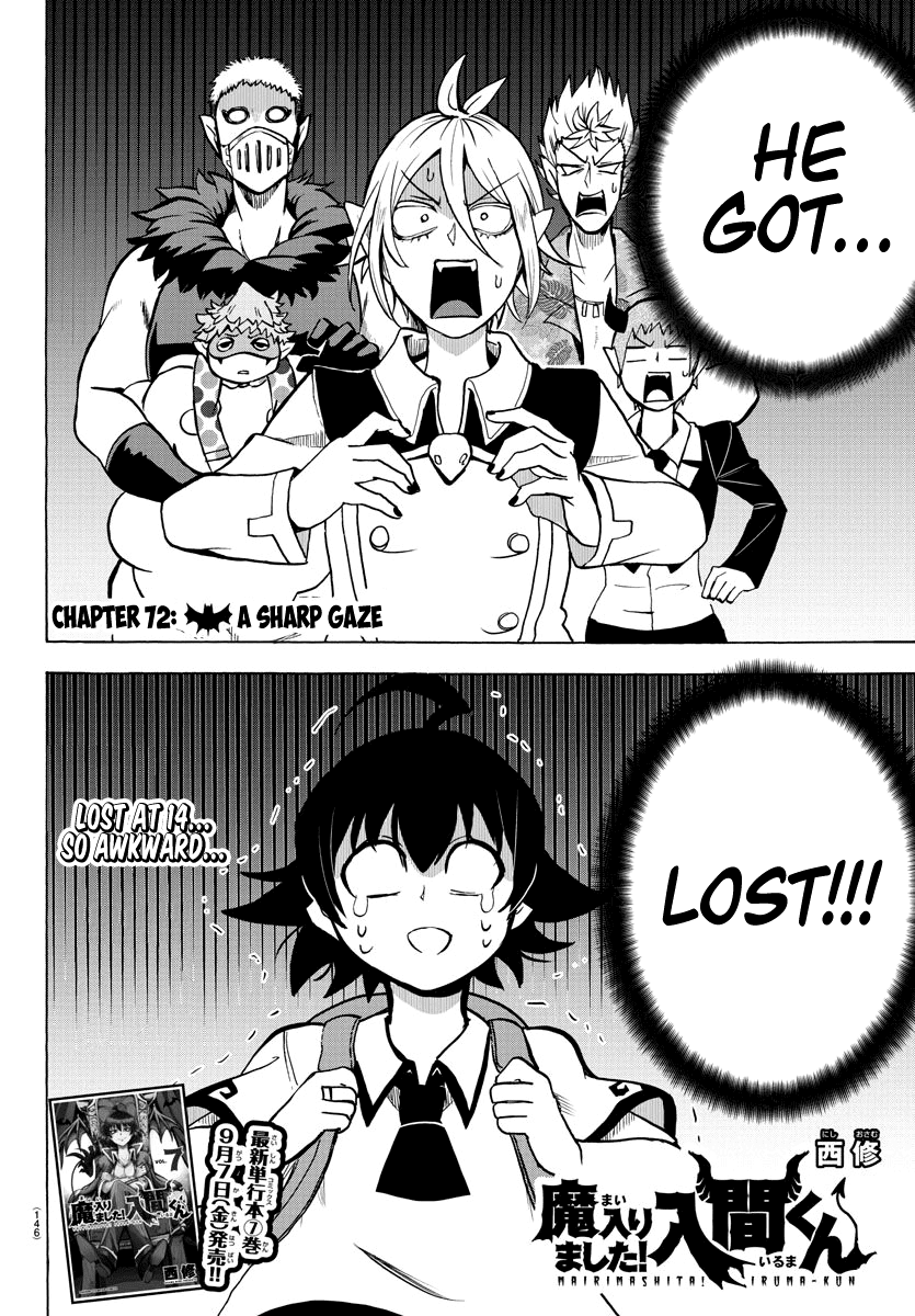 Mairimashita! Iruma-kun Chapter 72 page 2 - Chapter 72: A Sharp Gaze