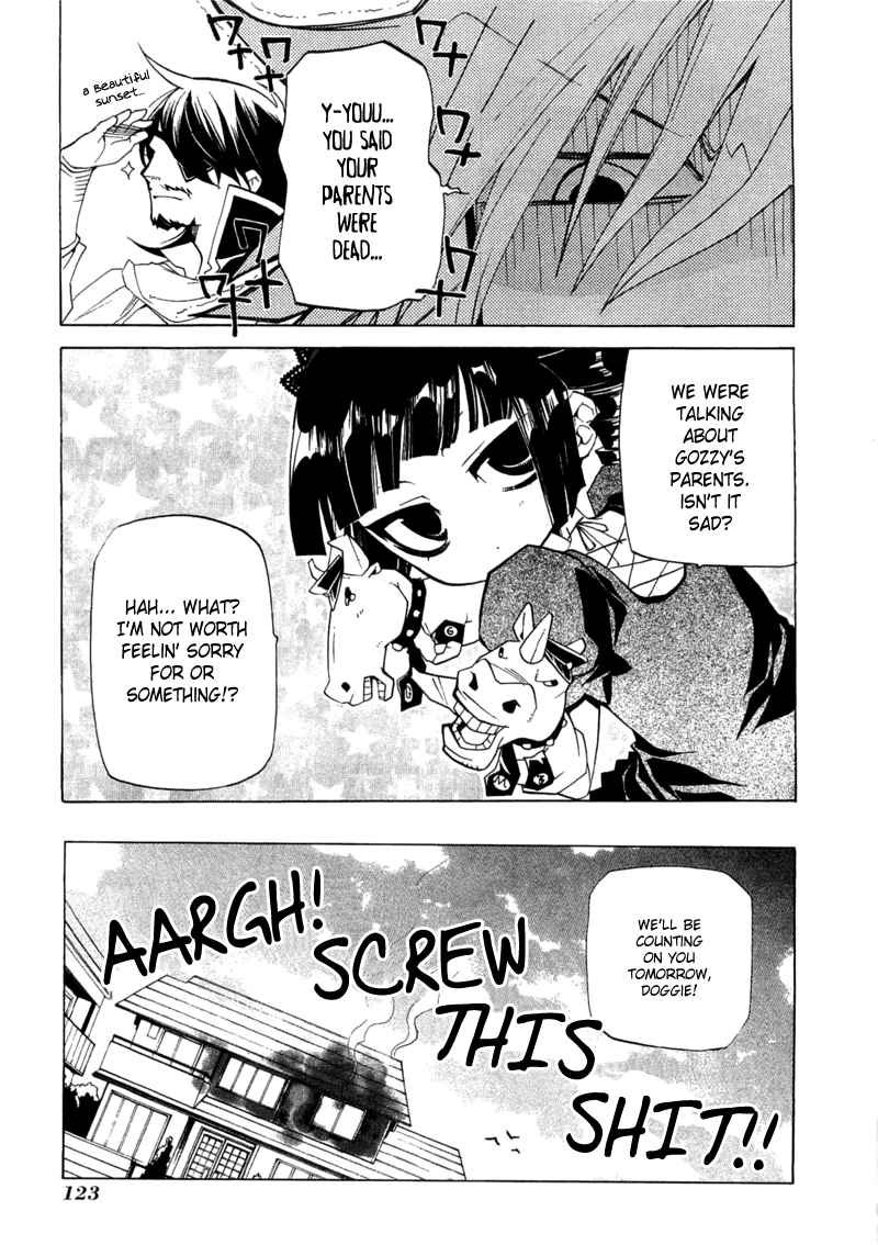 Majikaru Musou Tenshi Tsuki Irase!! Ryofuko-chan Chapter 3 page 33 - Chapter 3: Sou Moutoku Runs into the Weird Gozu+Mezu, Kakou Genjou Drinks Tea