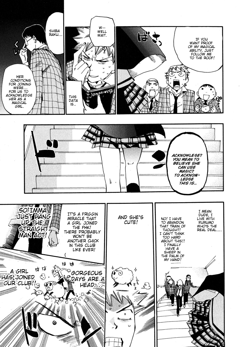 Majimoji Rurumo Chapter 10.2 page 10 - Chapter 10 v2 : 10th Spell - Welcome To Our Club Little Sheep