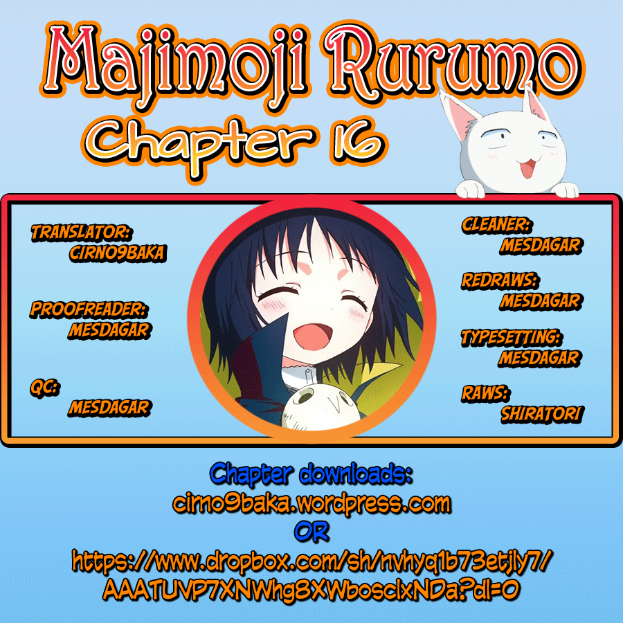 Majimoji Rurumo Chapter 16.2 page 1 - Chapter 16 v2 : 16th Spell - The Little Witch's Band Paradise v2