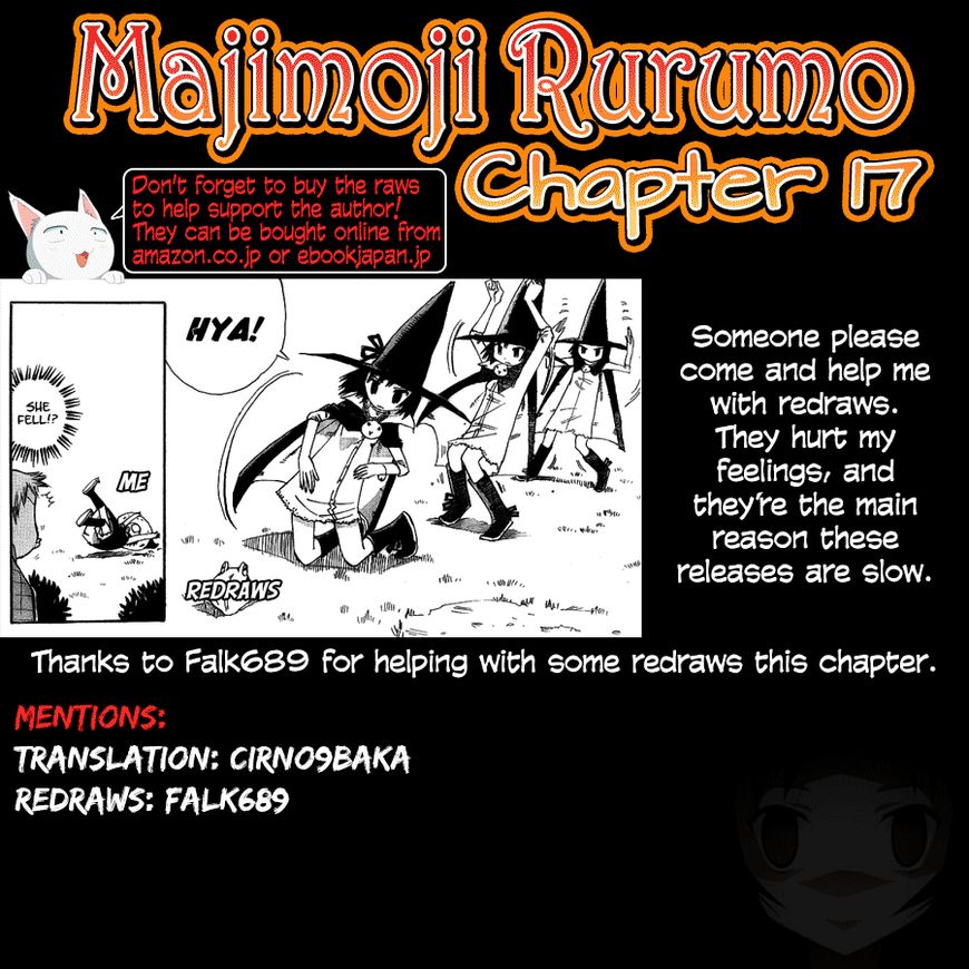 Majimoji Rurumo Chapter 17 page 1 - Chapter 17 : 17th Spell - A Day Without Rurumo