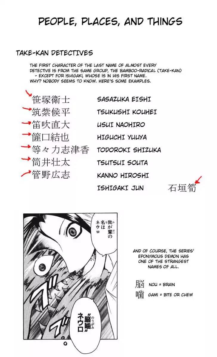 Majin Tantei Nougami Neuro Chapter 124.1 page 3 - Chapter 124.1: Translation Omake