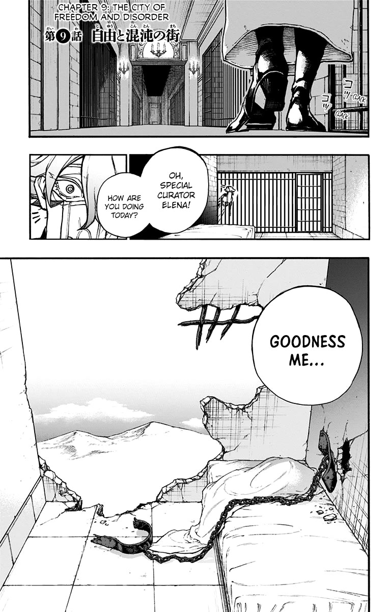 Majo no Kaigashuu Chapter 9 page 3 - Chapter 9: The City of Freedom and Disorder