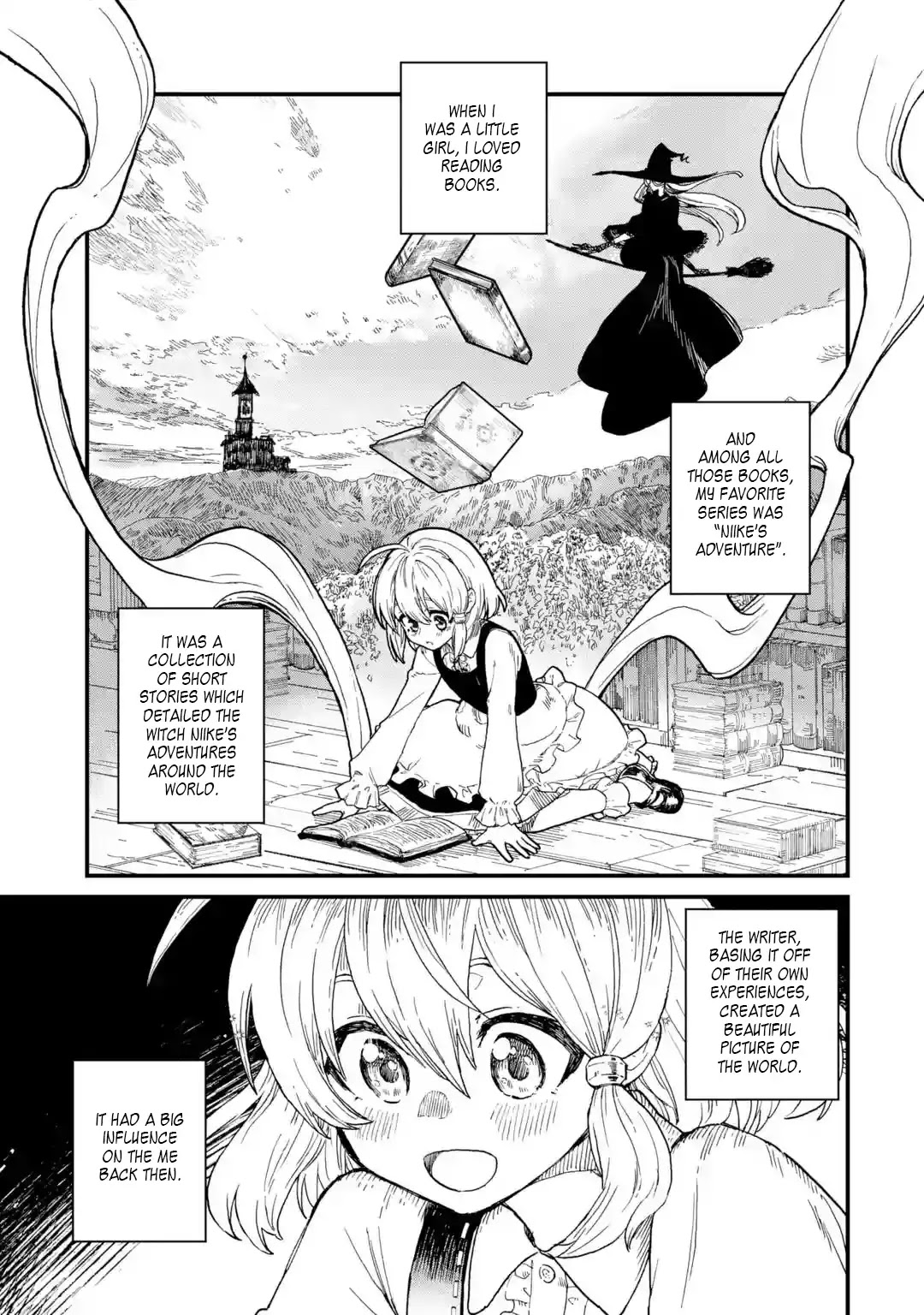 Majo no Tabitabi: The Journey of Elaina Chapter 1 page 1 - Chapter 1: The Country of Magicians
