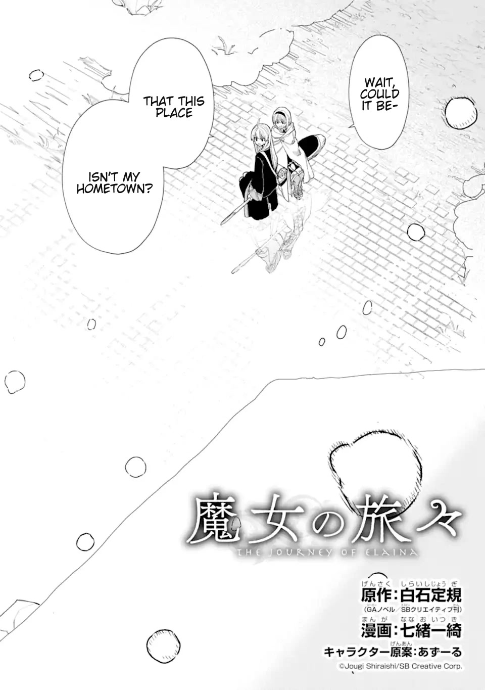 Majo no Tabitabi: The Journey of Elaina Chapter 15.1 page 4 - Chapter 15.1: The Town Encased In Ice