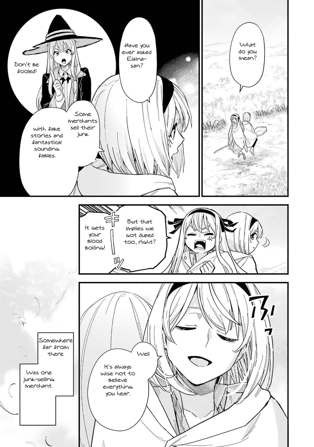 Majo no Tabitabi: The Journey of Elaina Chapter 19 page 38 - Chapter 19: Honeymoon and the Lily Flowers of Happiness
