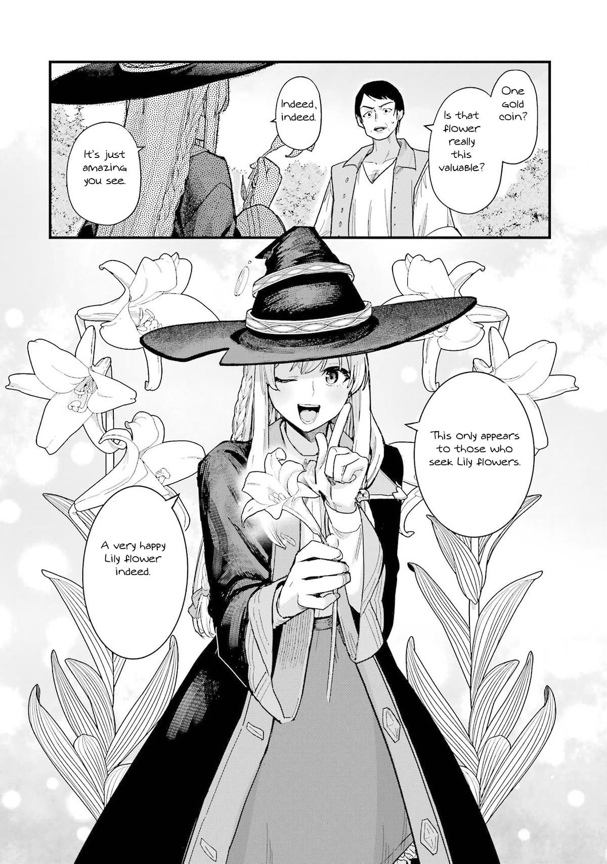 Majo no Tabitabi: The Journey of Elaina Chapter 19 page 39 - Chapter 19: Honeymoon and the Lily Flowers of Happiness