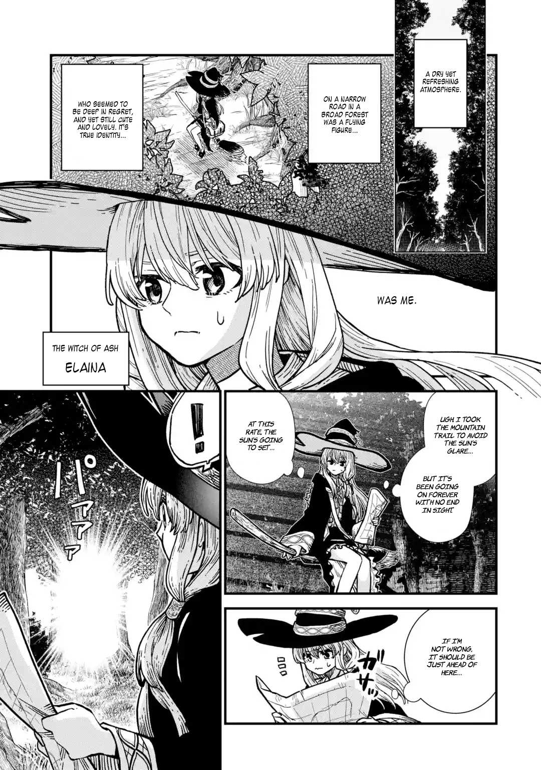 Majo no Tabitabi: The Journey of Elaina Chapter 2 page 1 - Chapter 2: The Country of Flowers